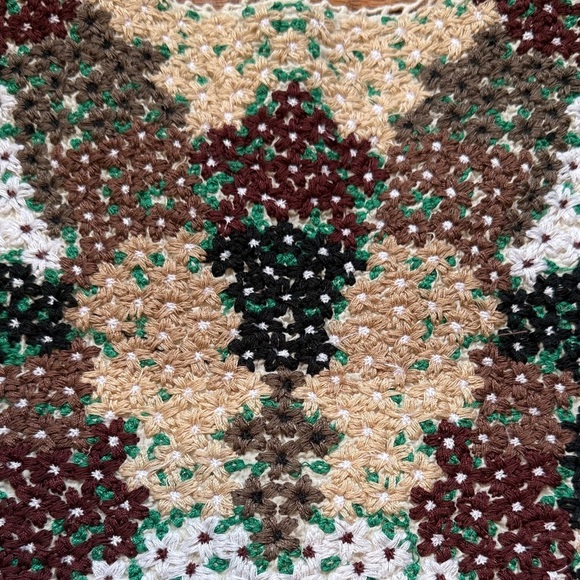 Anthropologie Crochet Floral Printed V Neck Maxi, 4P - Picture 10 of 13